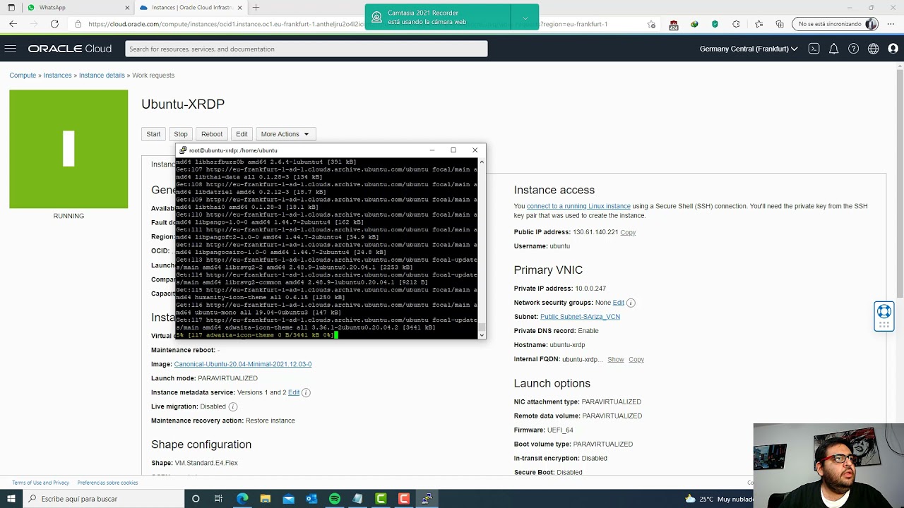 Escritorio Remoto Ubuntu (xrdp) - Oracle Cloud