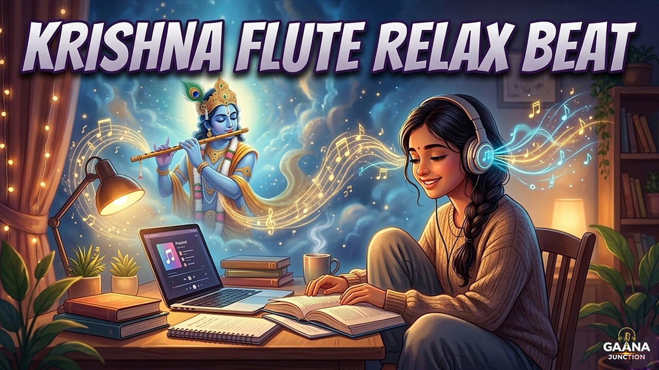 Mind Relax Study Music | Krishna Flute Bansuri Meditation