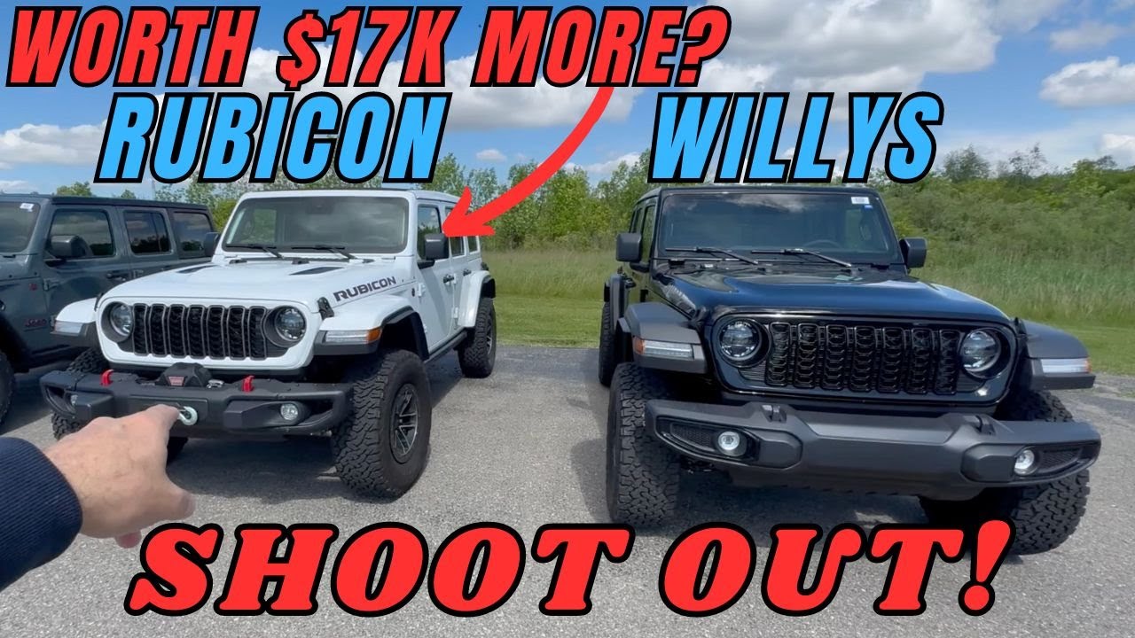 Обзор Jeep Wrangler Willys Extreme 2024 года и Wrangler Rubicon X 2024 года, а также сравнение ра...