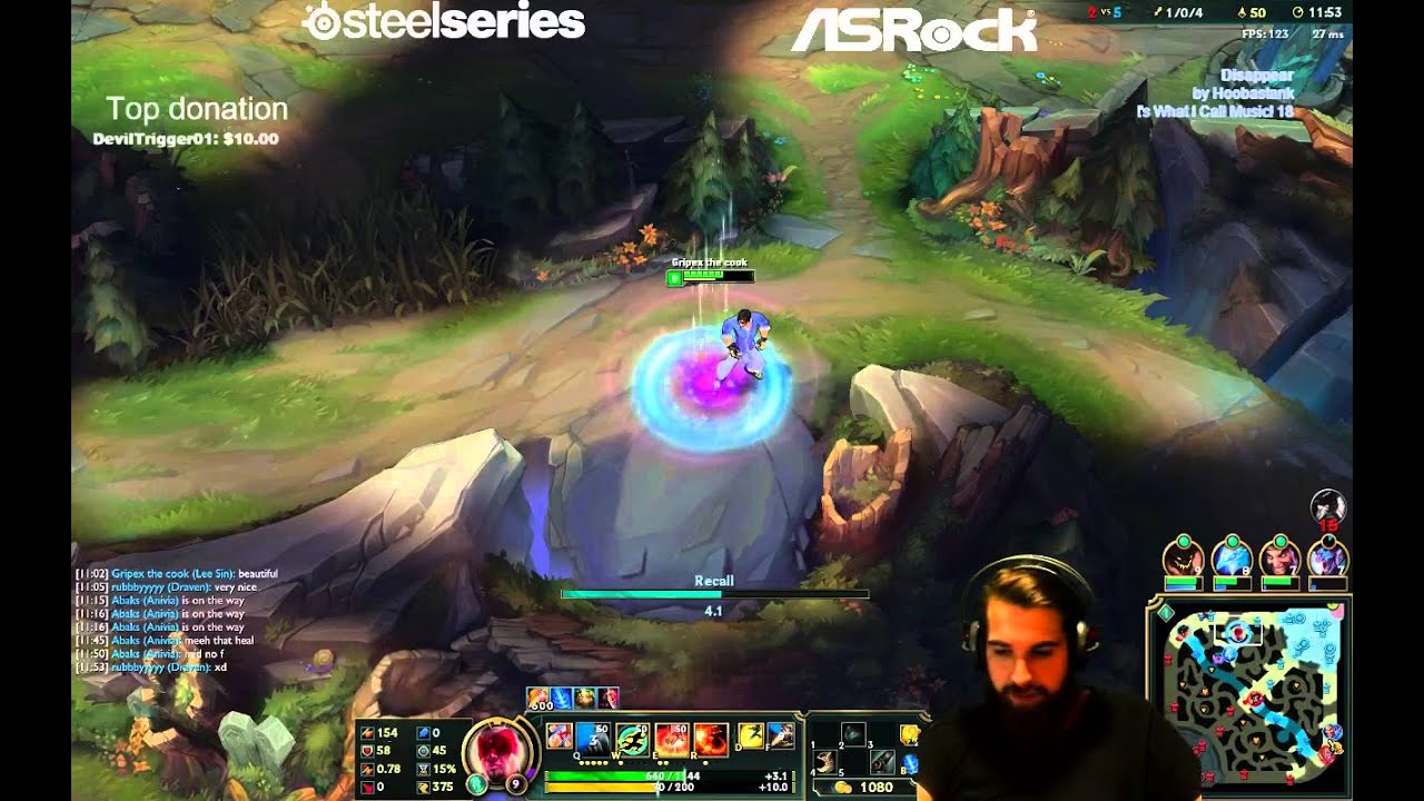 Full game Gripex90 stream highlight - How to carry as Lee Sin