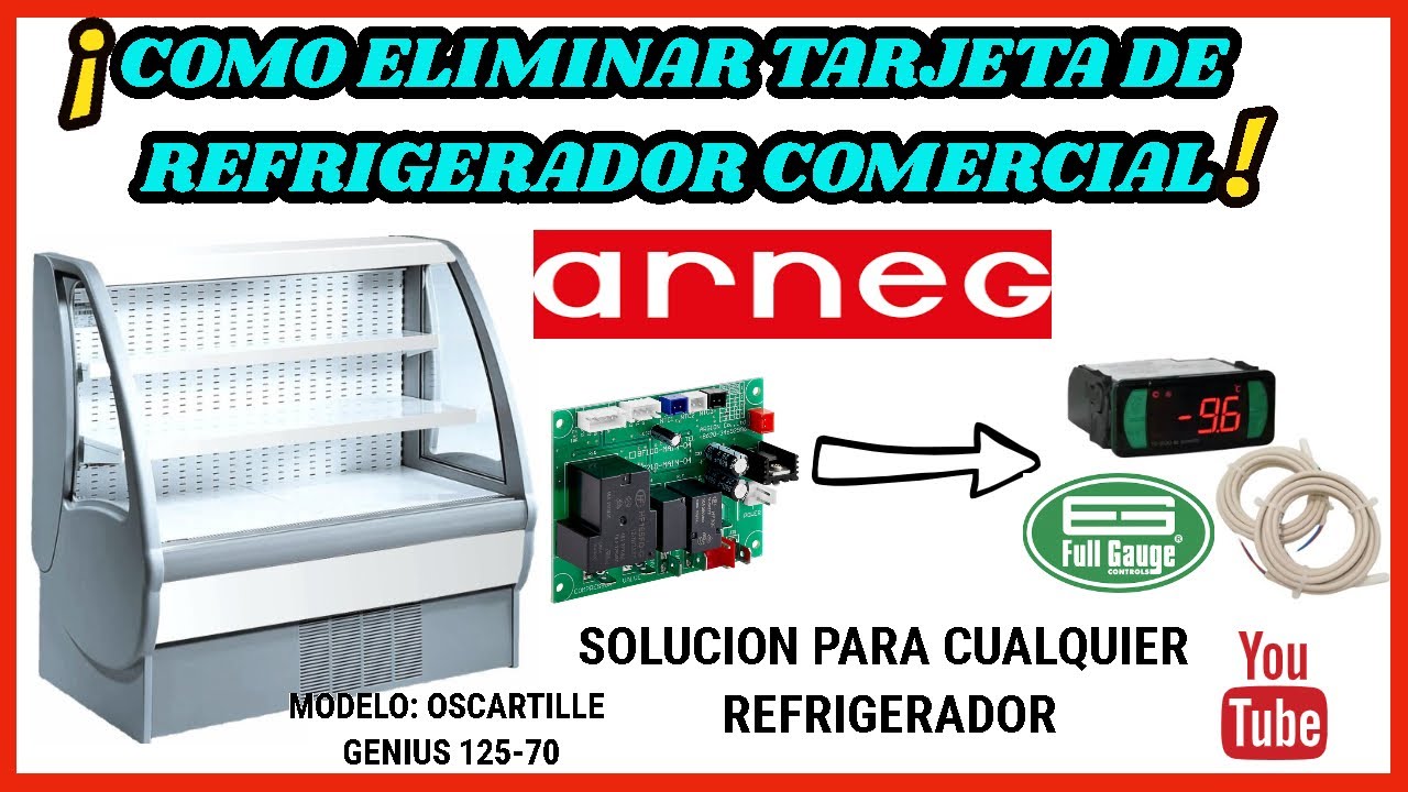 ✅️ REEMPLAZAR TARJETA ELECTRONICA por CONTROL FULL GAUGE TC-900E ❄️ #cooler #refrigeracion #nevera