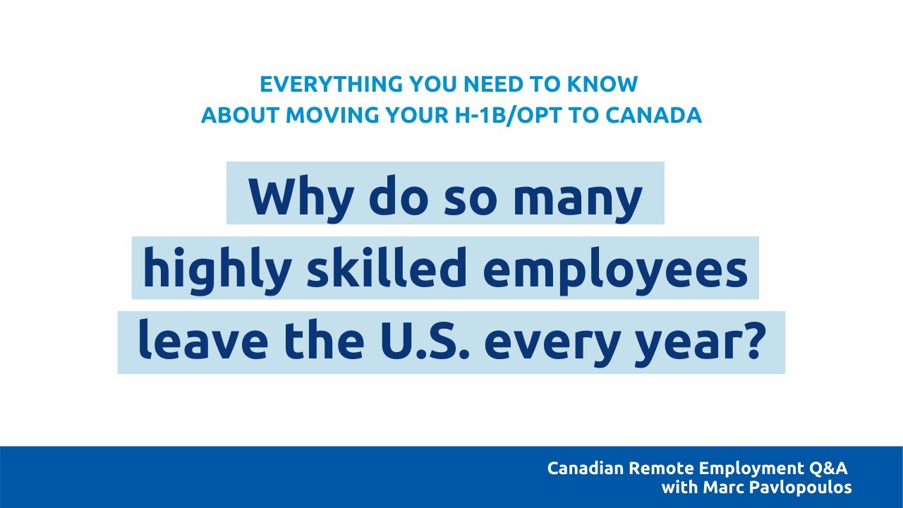Why do so many highly skilled employees leave the US every year?