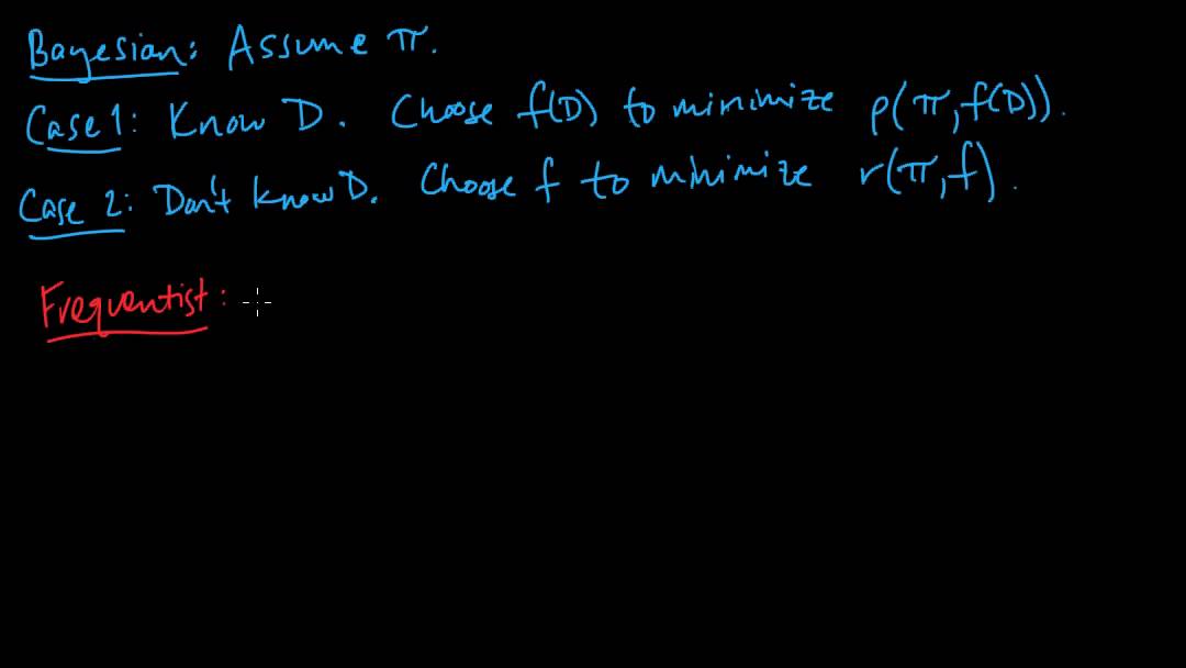 (ML 11.4) Choosing a decision rule - Bayesian and frequentist