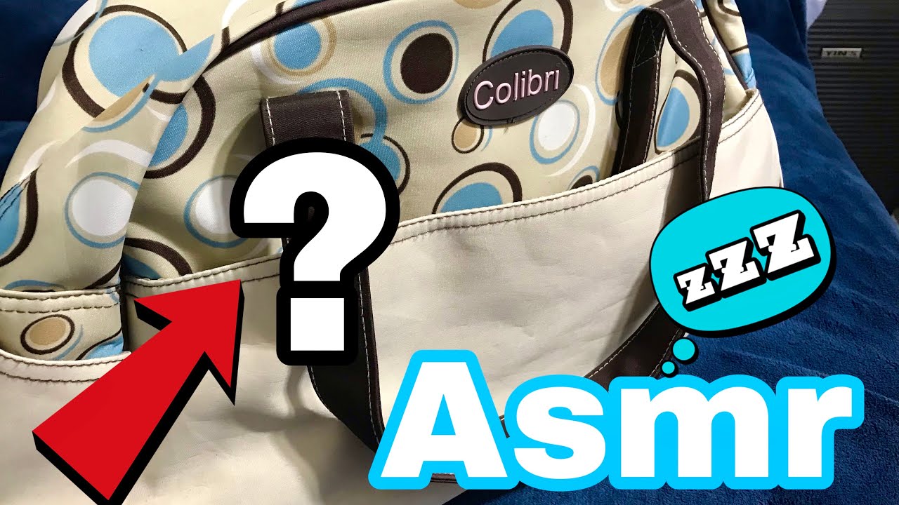 ASMR: O Que TEM NA bolsa maternidade | voz suave para dar sono