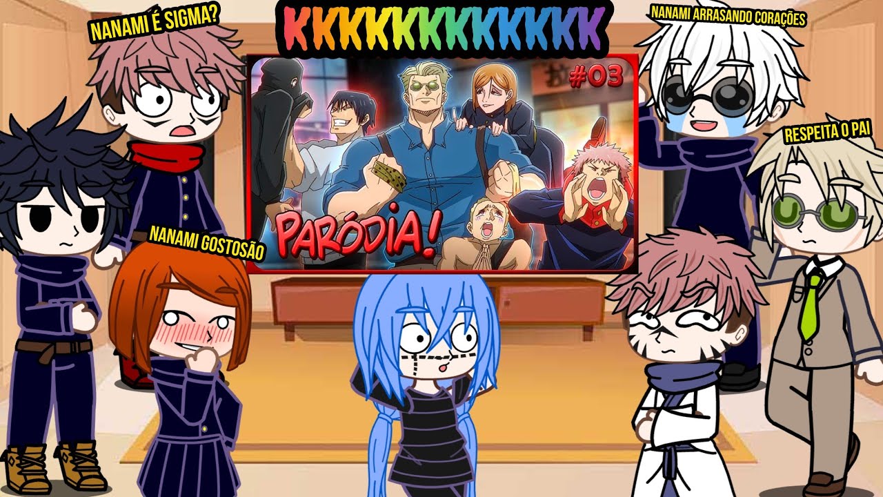Jujutsu Kaisen React A REVOLTA DE UM CLT (JUJUTSU) O CARNAVAL DAS MALDIÇÕES 😂 ❤️• COMPLETO •