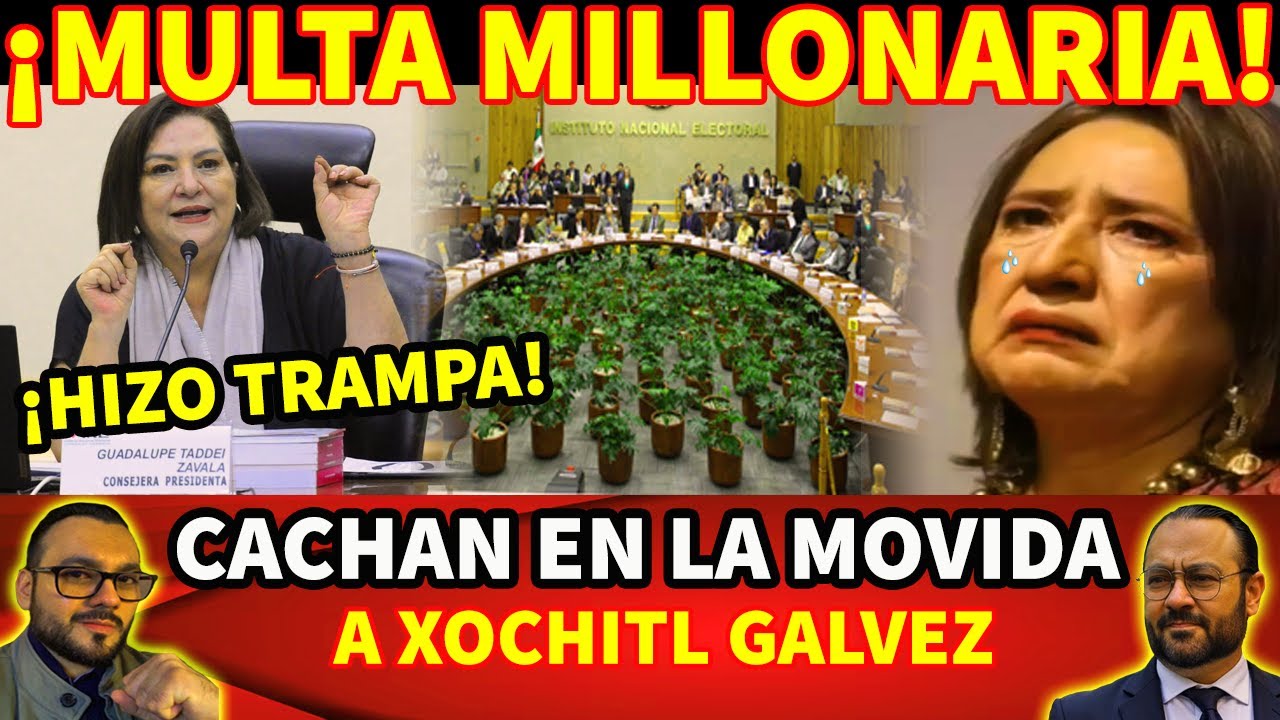 ¡Multa Millonaria! Cachan en la movida a Xochitl Galvez