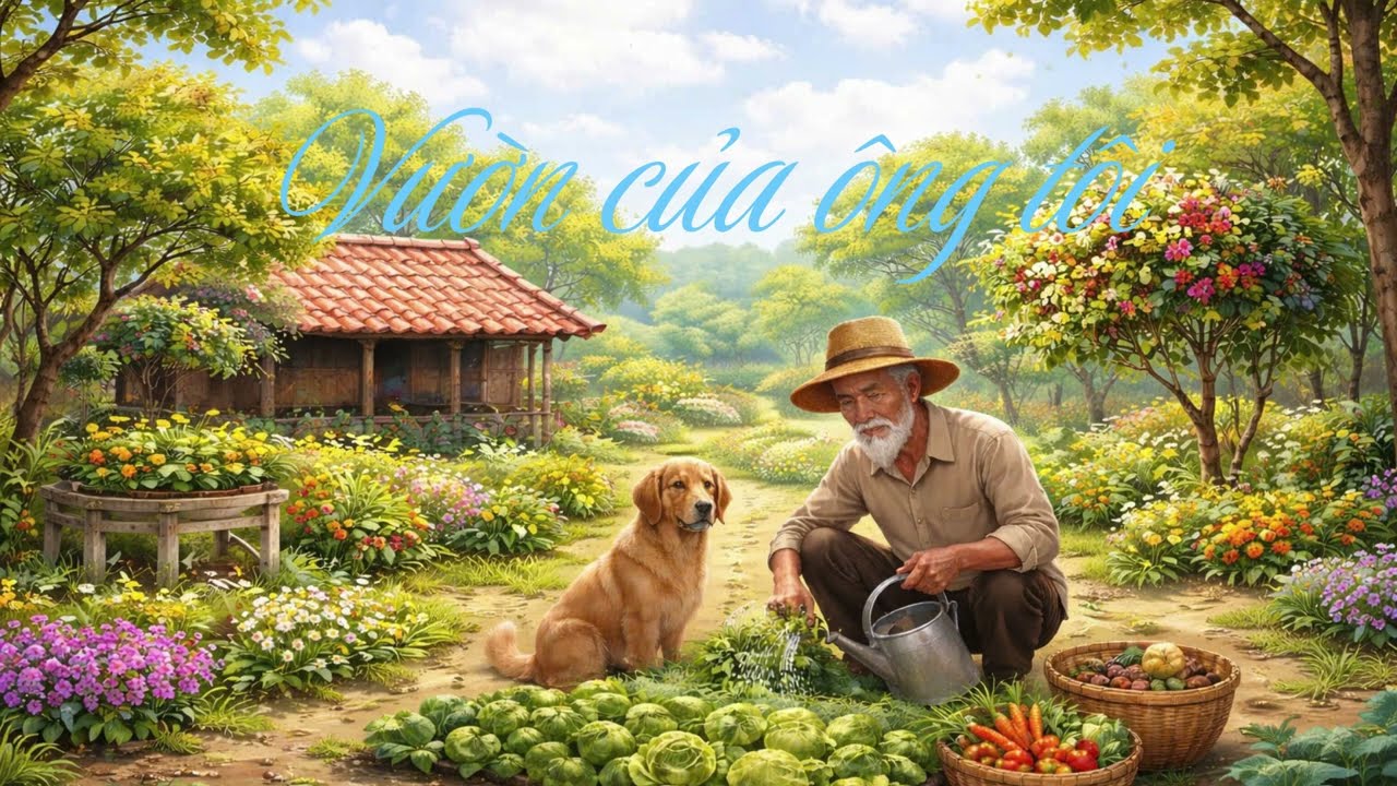 Tập Đọc Tiếng Việt Lớp 4: Vườn của ông tôi 🏡🧔