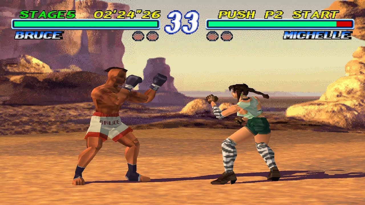 Tekken 2 [PS1] - play as Bruce Irvin