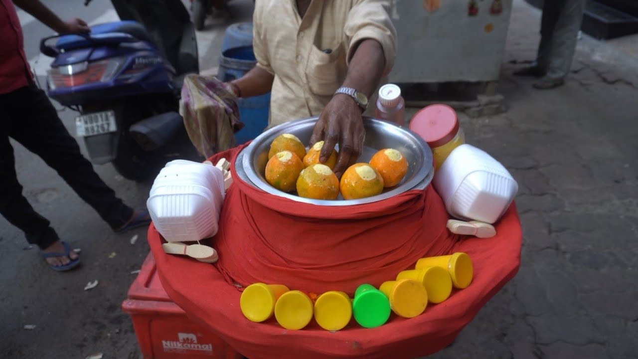 Indian Most Trending Ice Cream Amazing ORANGE KULFI | Indian Street Food