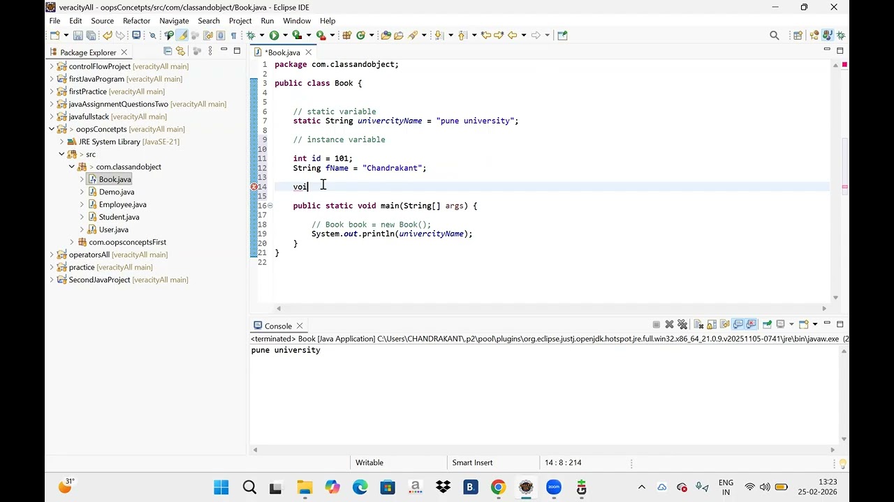 Introduction to OOPs Concepts | Part 2 | Variables for Beginners