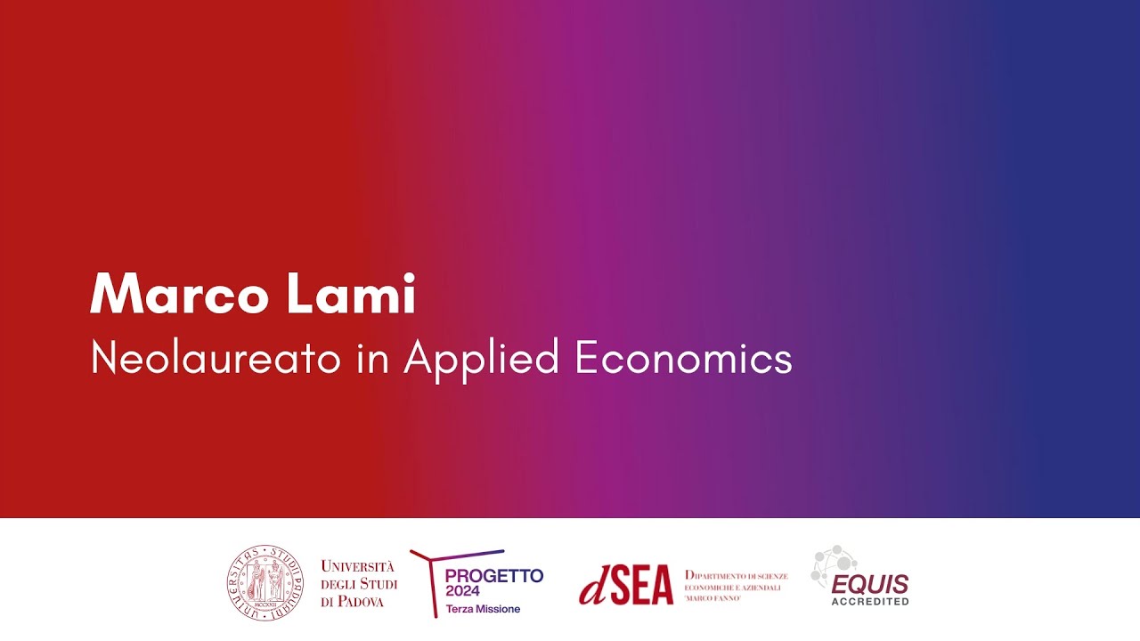 Marco Lami | neolaureato Applied Economics