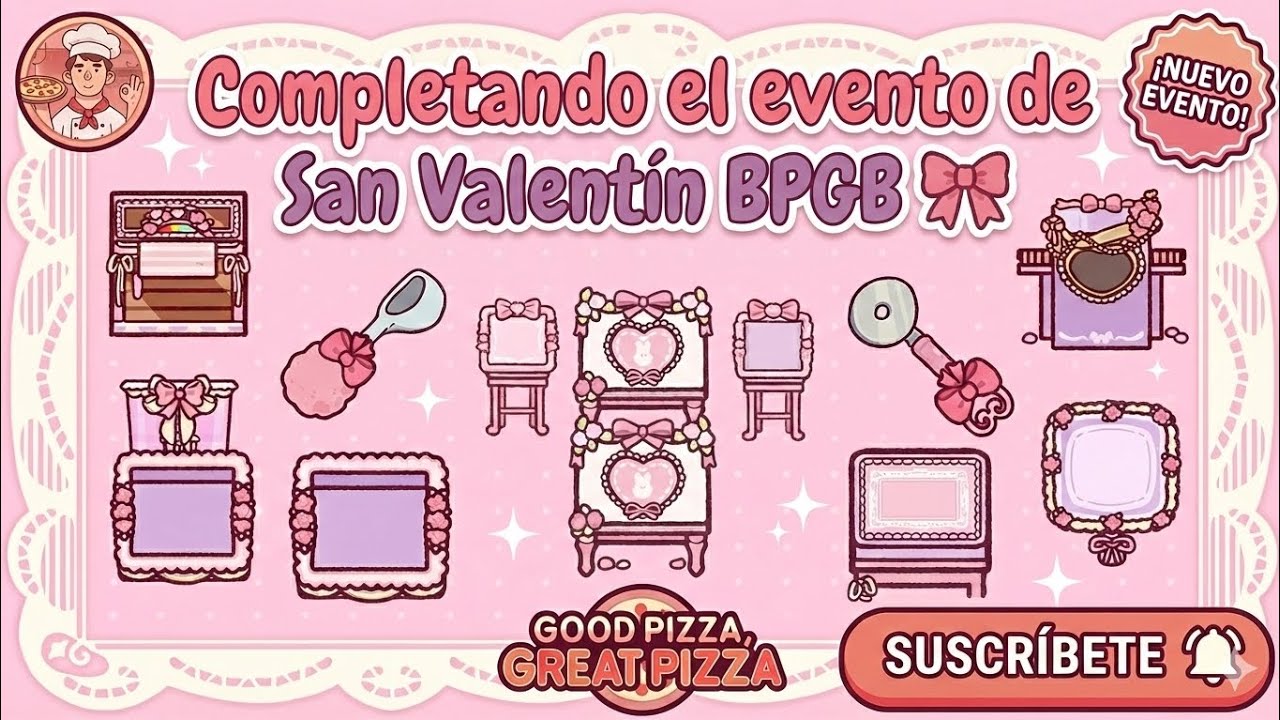 ¡TODO ROSA!🎀 3era parte para completar el Evento de San Valentín en Good Pizza, Great 🍕✨