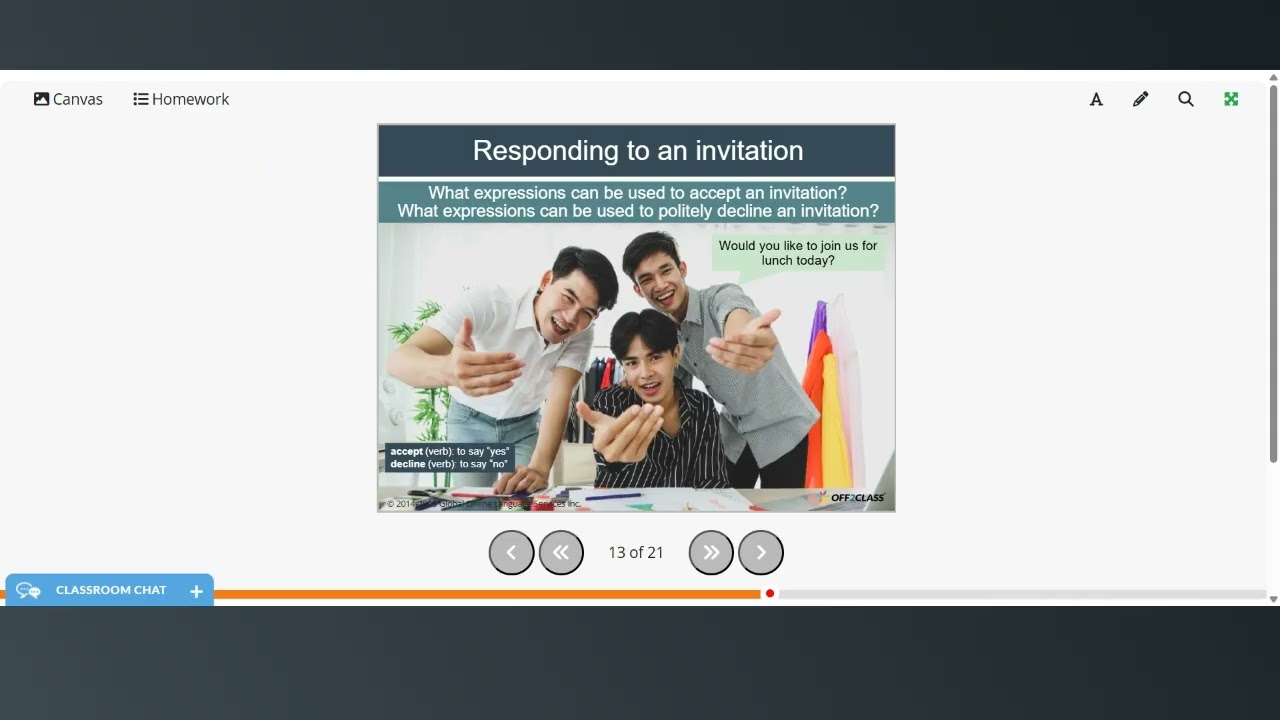 B1 ESL Business English | Making, Accepting, and Rejecting Invitations