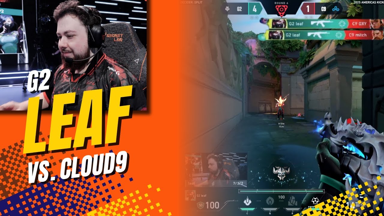 G2 Leaf's PERFECT 1v3 Clutch vs Cloud9 | VCT Americas 2025 Kickoff