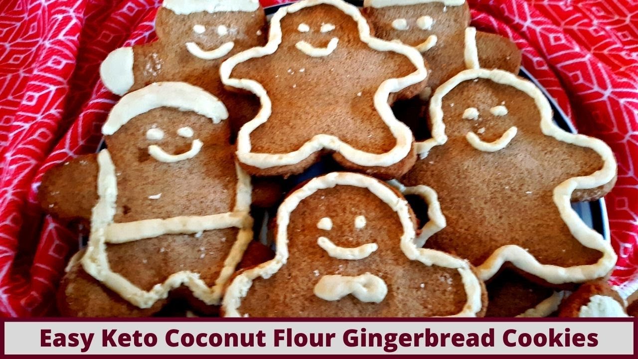 Easy Keto Coconut Flour Gingerbread Cookies (Gluten Free)