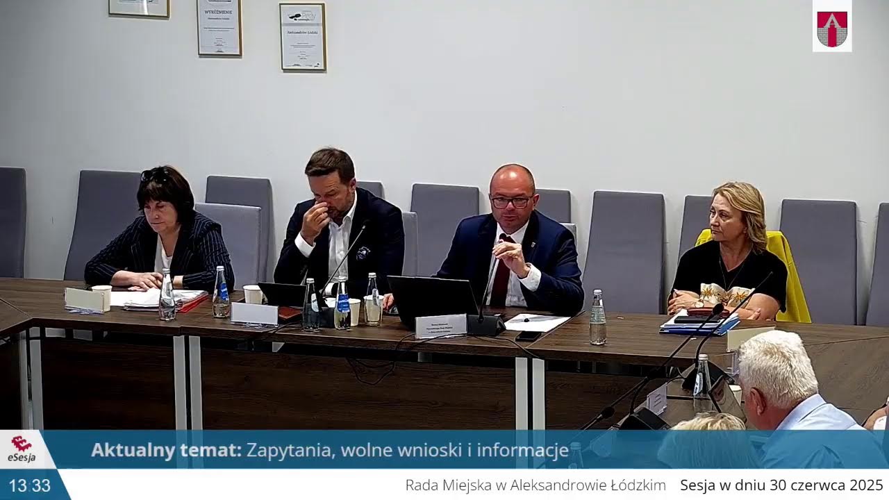 XIV sesja Rady Miejskiej w Aleksandrowie Łódzkim.