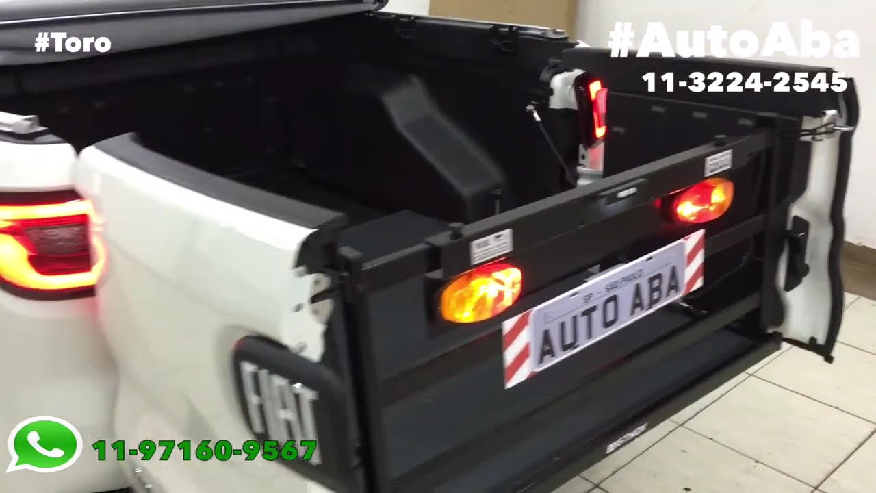 Extensor e Divisor de Caçamba Fiat Toro 2016 ate 2025