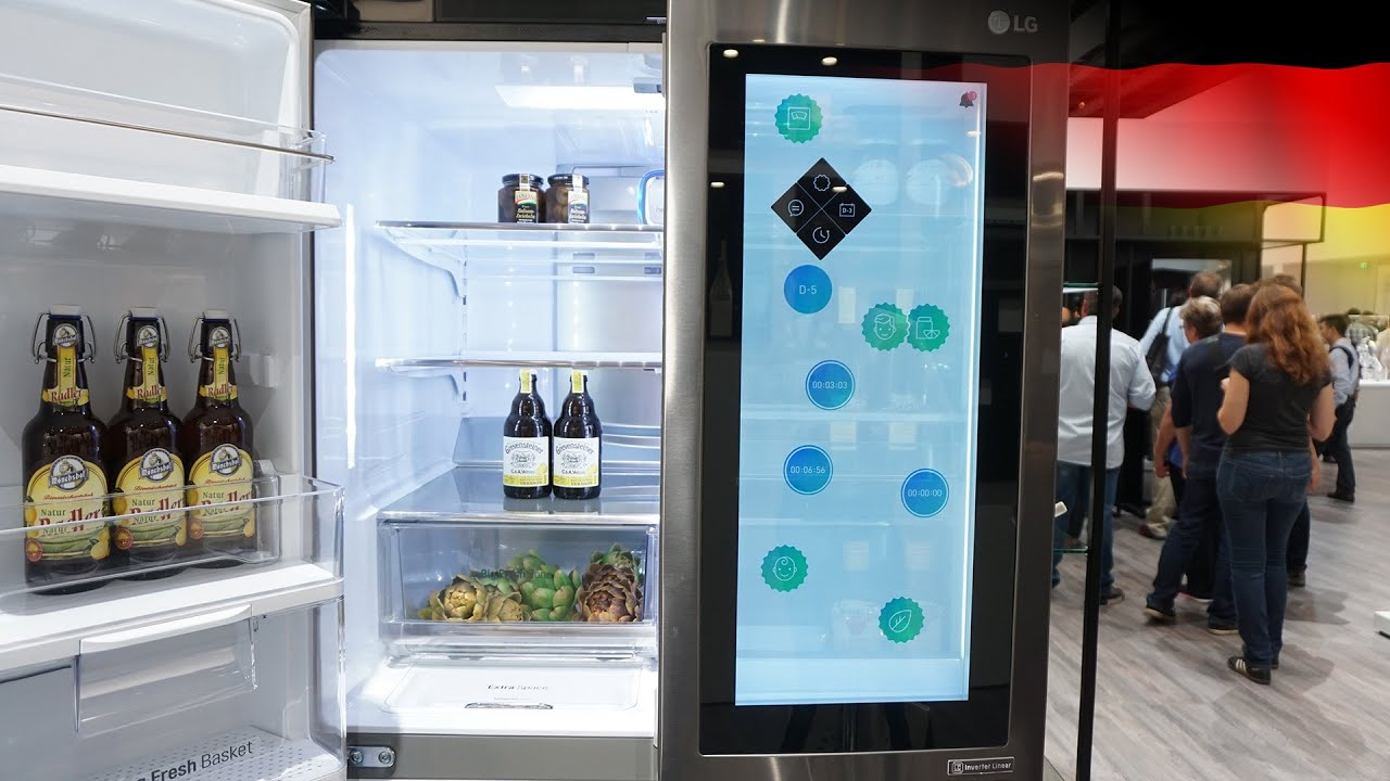 LG Kühlschrank mit halbtransparentem Display & Windows 10
