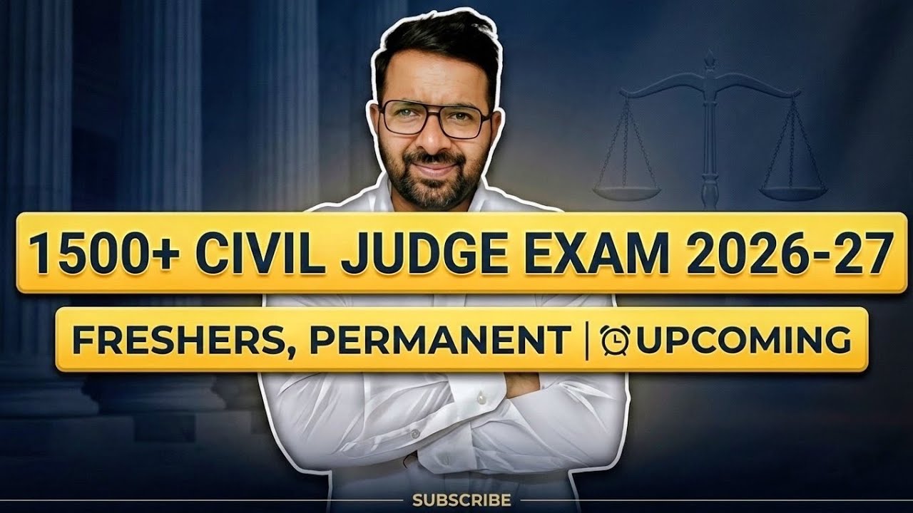 1500+ Civil Judge Vacancy 2026-27 || Freshers Upcoming