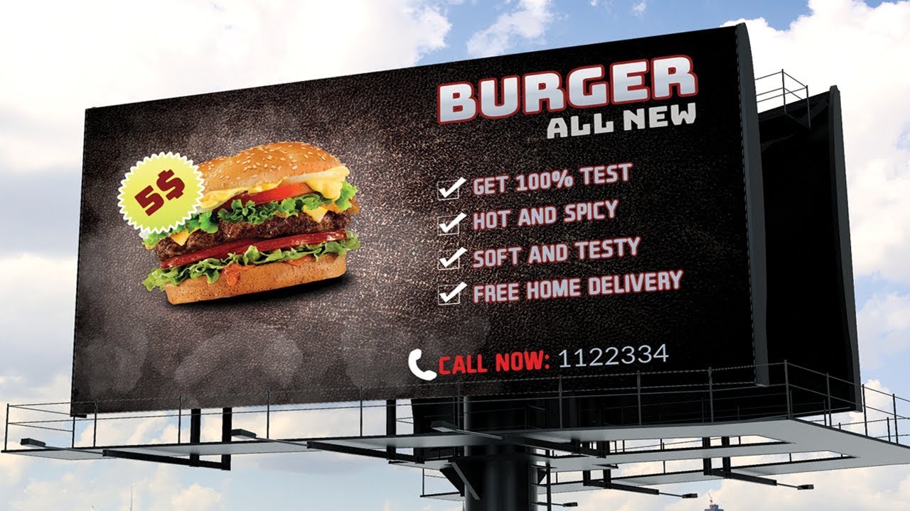 How to design a Billboard Advertisement- in Photoshop CC