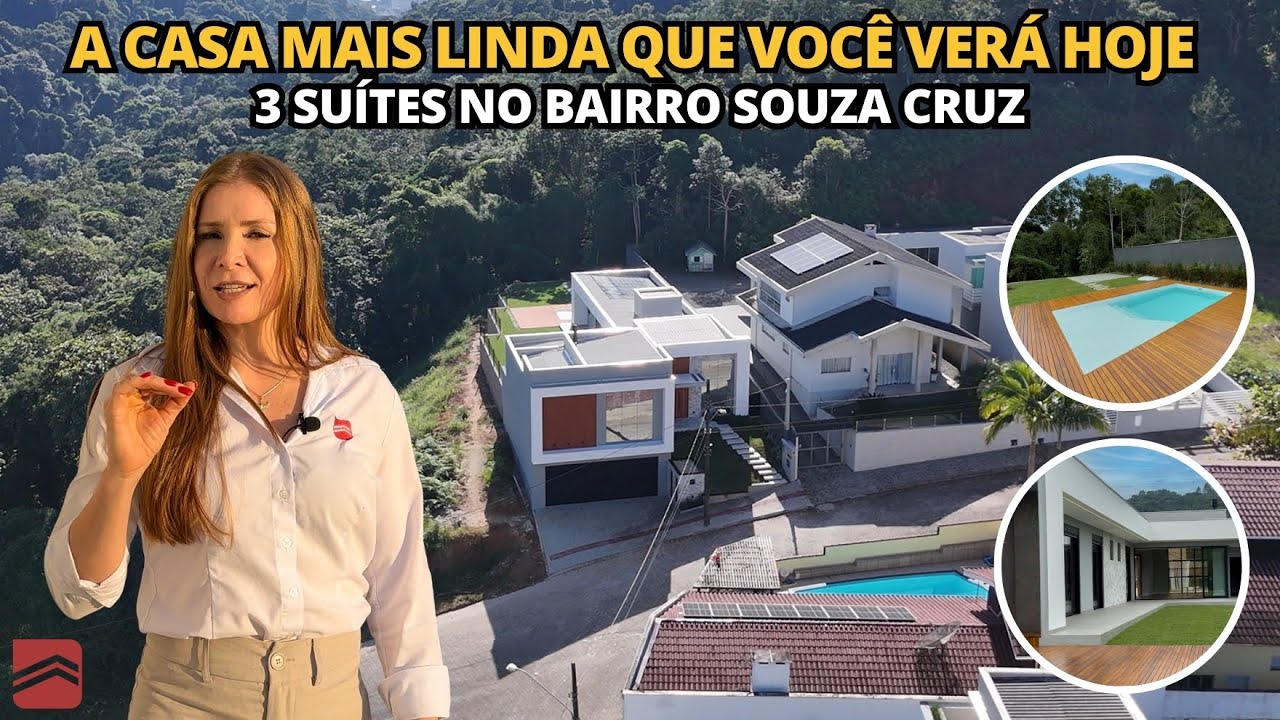 [Brusque-SC] Casa com 3 Suítes | Bairro Souza Cruz – Loteamento Lagoa Dourada