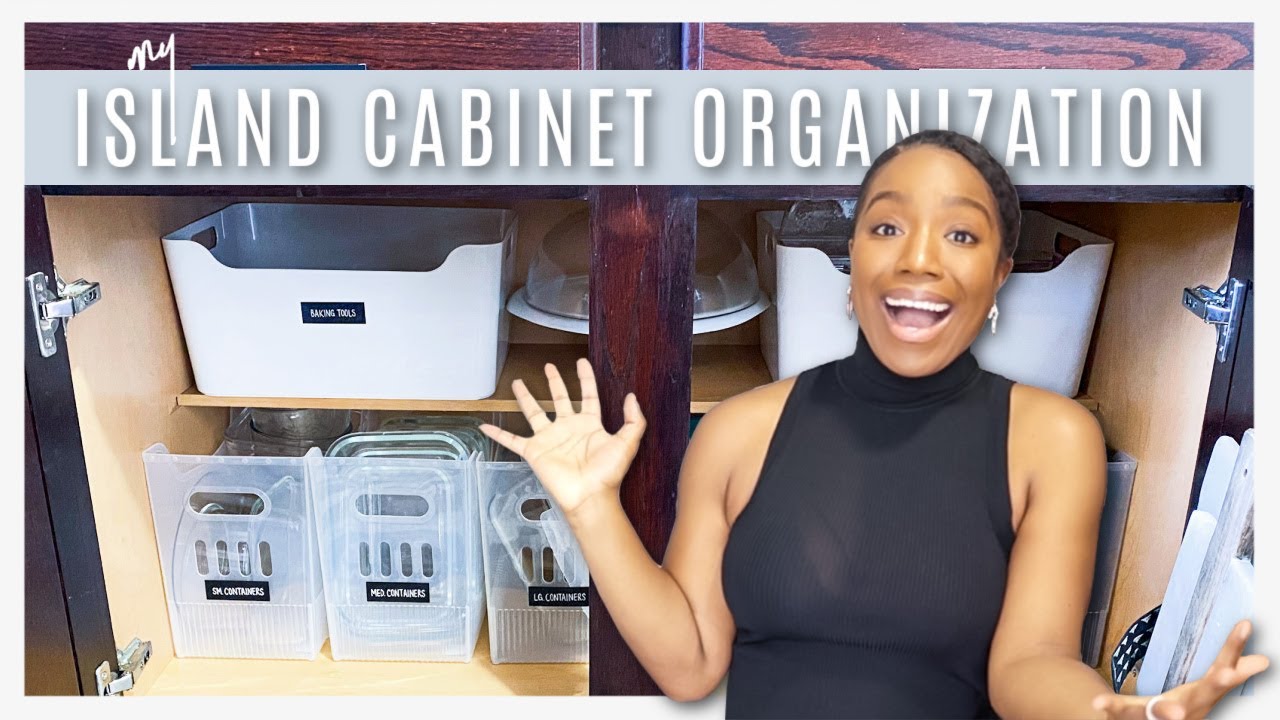 Island Cabinet Organization + BEFORE and AFTER | Judi the Organizer