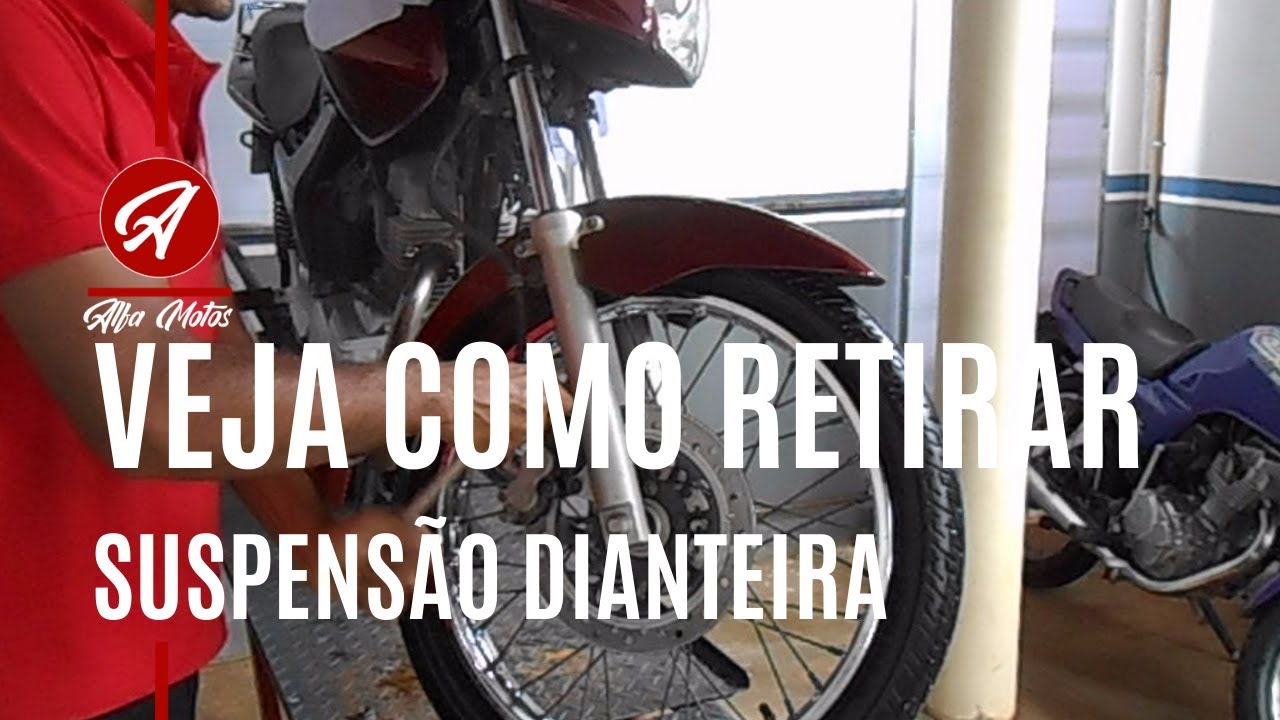 COMO RETIRAR A SUSPENSÃO DIANTEIRA. (BENGALA)