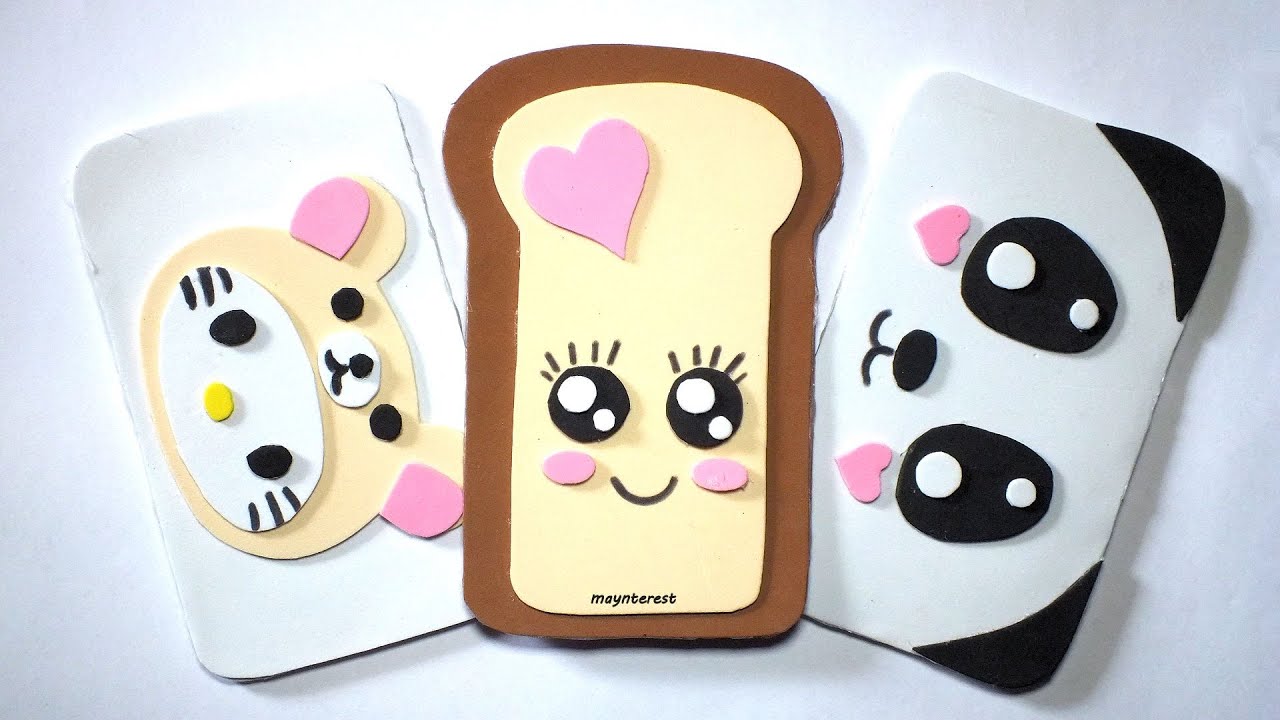 Cómo hacer FUNDAS para MÓVIL con Goma Eva (foamy) - KAWAII