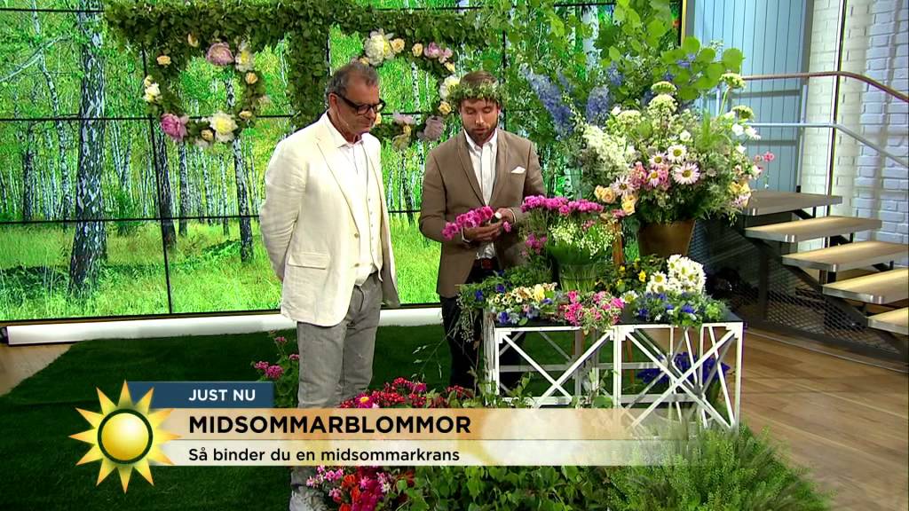 Så binder du en midsommarkrans - Nyhetsmorgon (TV4)