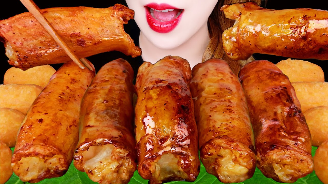 ASMR SMOKED BEEF LARGE INTESTINES, CHEESE BALL *COOKING, CRUNCHY* DAECHANG EATING SOUNDS MUKBANG 대창