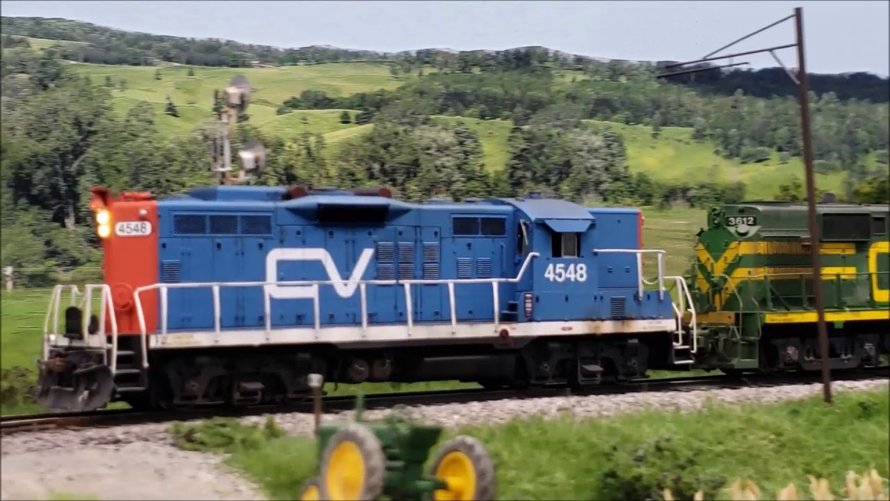 CV Detour Train over the CP Rail Lyndonville Subdivision