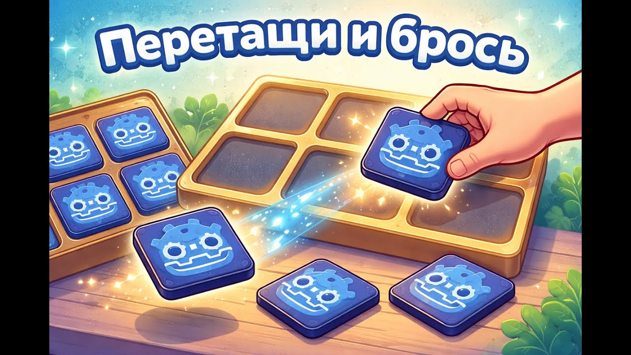 19. Перетащил и бросил - Drag & Drop в Godot