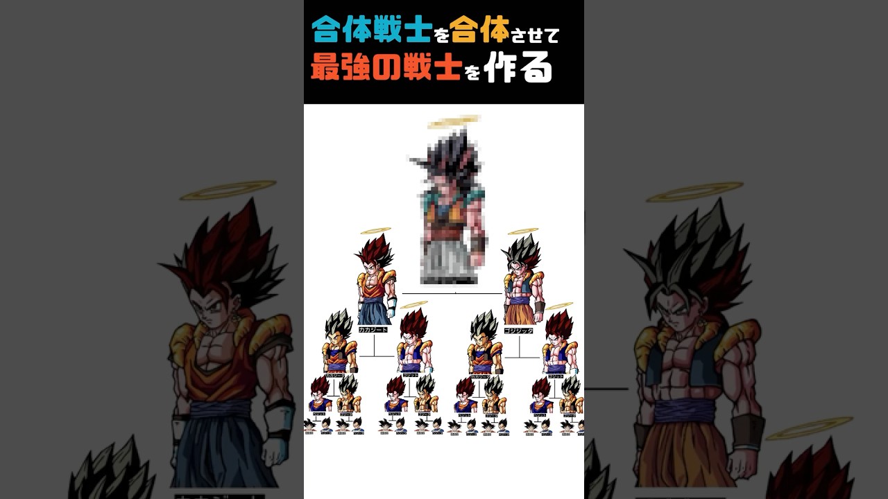 【ドラゴンボール】最強の合体戦士を作りたい🎨 #ドラゴンボール #ゴジータ #悟空 #ベジット #合体戦士 #ポケモンフュージョン #dragonball #dragonballsuper