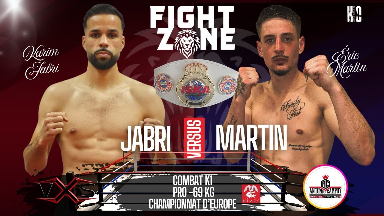 Karim JABRI vs Eric MARTIN By @vxstv #fightzone #european #championship #iska