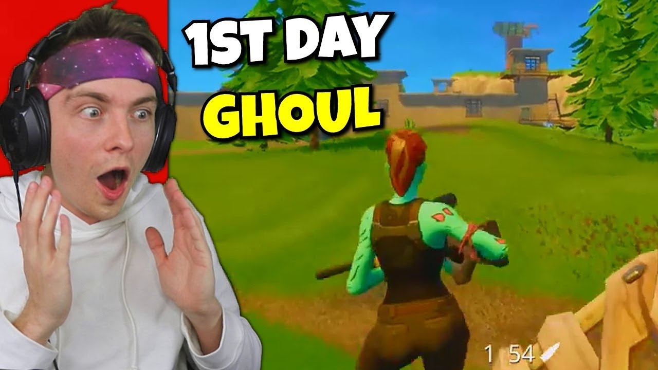 reacting to first time using ghoul trooper... (old fortnite)