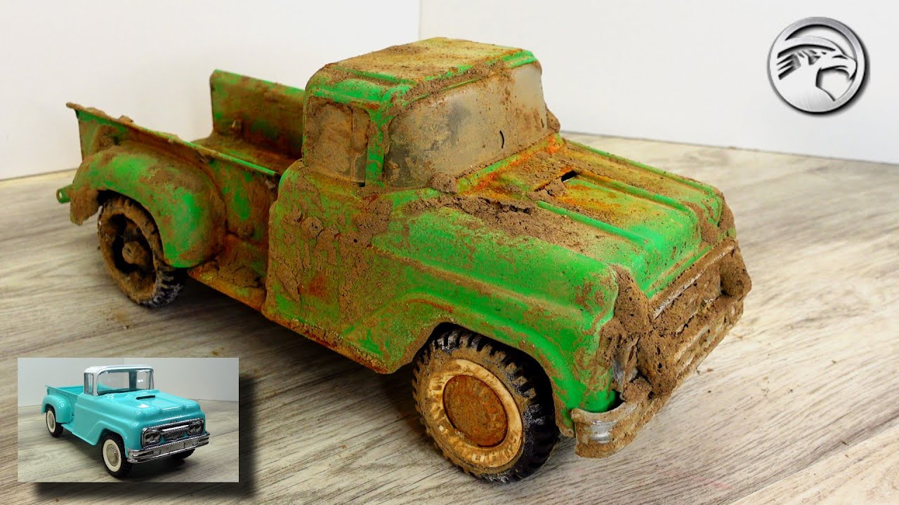 Barnfind! 1960's Buddy L GMC Stepside Pickup - Full Restoration