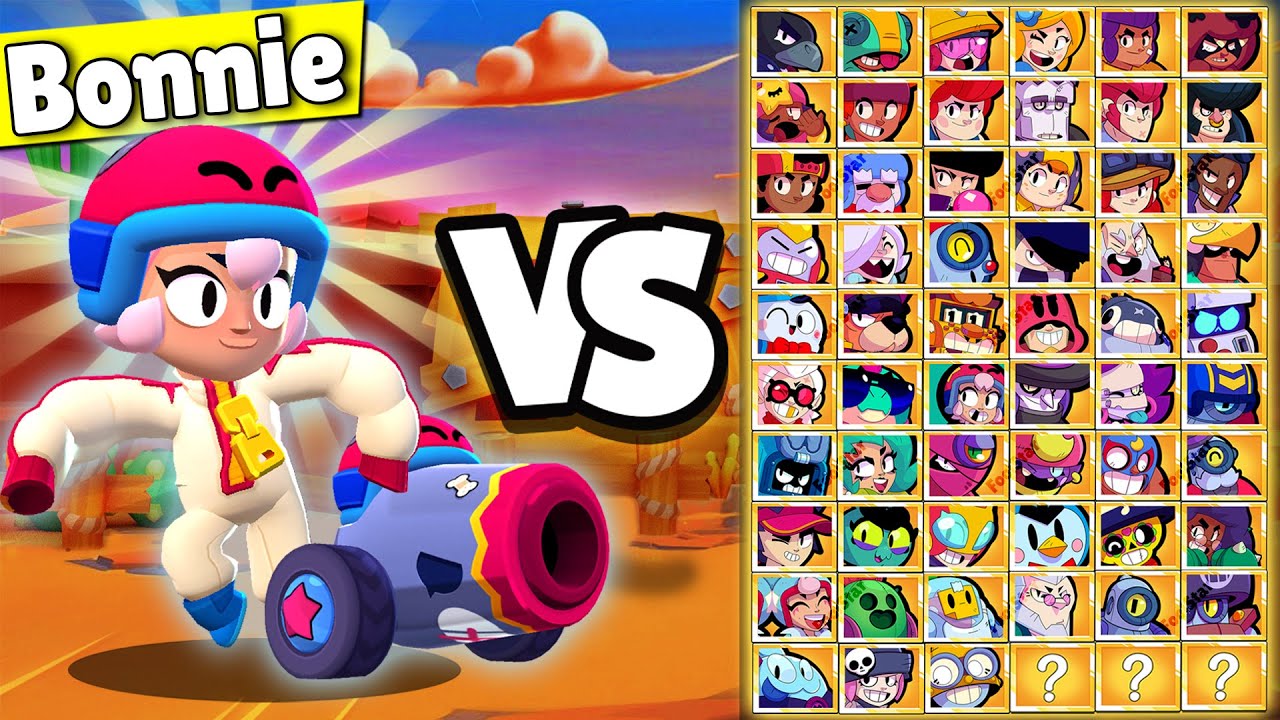 Bonnie VS Every Brawler !!! Bonnie 1v1 Stunt Show Brawl Stars