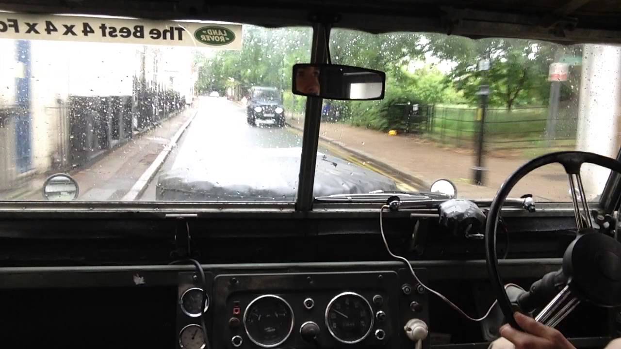 Driving in my Land Rover 86