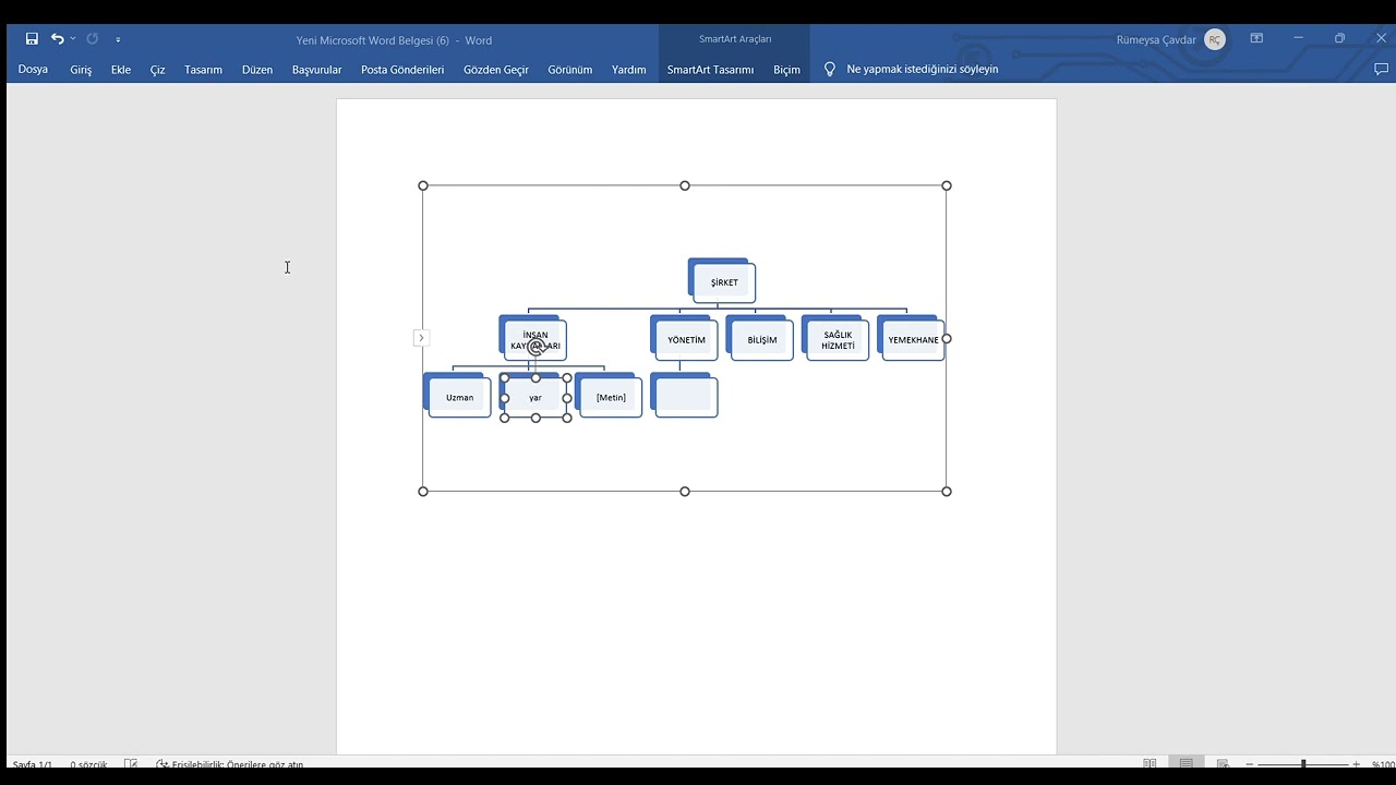Hiyerarşi Oluşturma