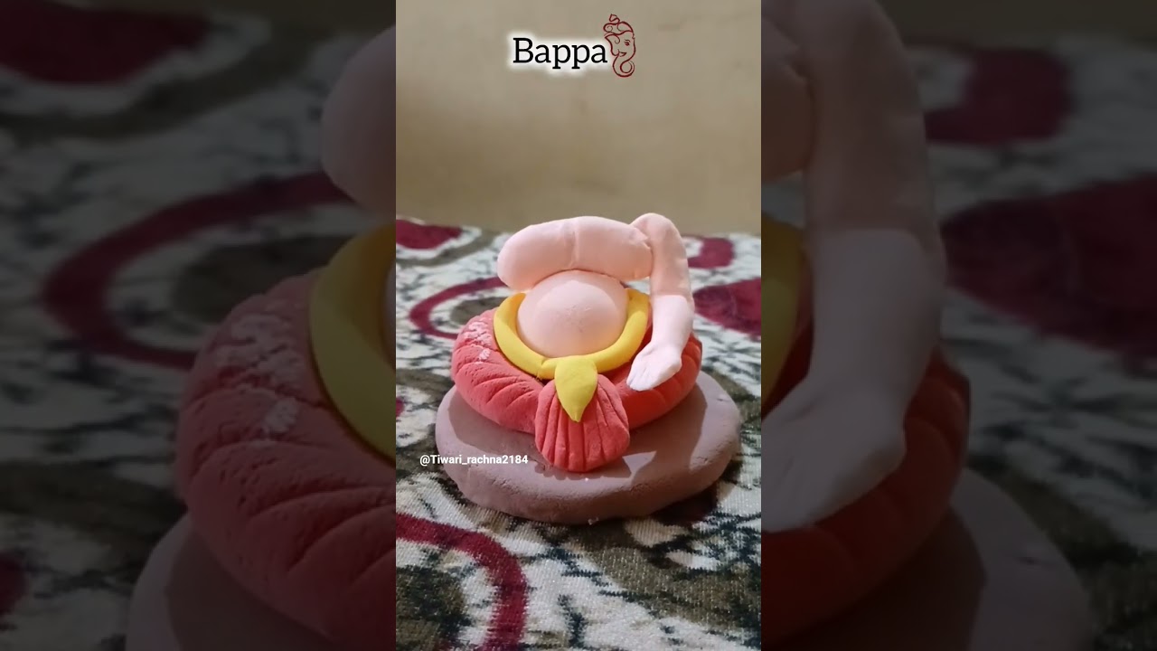 let's go to make ganpati bappa with clay #bappa #art #artist #artwork #artandcraft #clayart #shorts