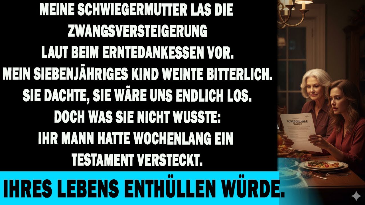 Schwiegereltern: 14 Tage zum Auszug – dann findet mein Anwalt das 11 Jahre vergrabene Testament.