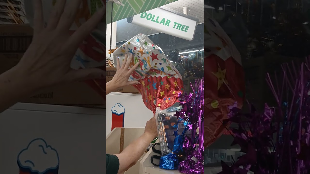Надуваются воздушные шарики из магазина Dollar Tree