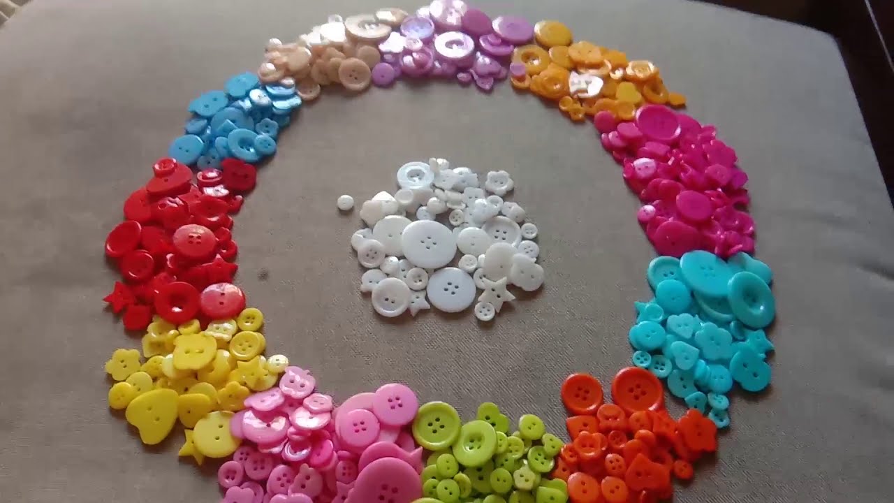 540-560 Pcs Colorful Buttons for Crafts Assorted Shapes Bulk for Kids DIY Sewing