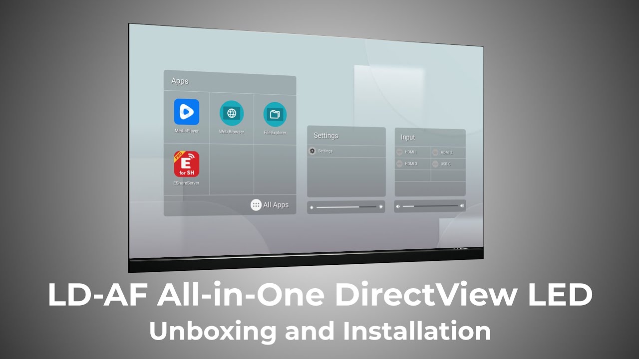 LD-AF Series All-in-one DvLED Unboxing and Installation