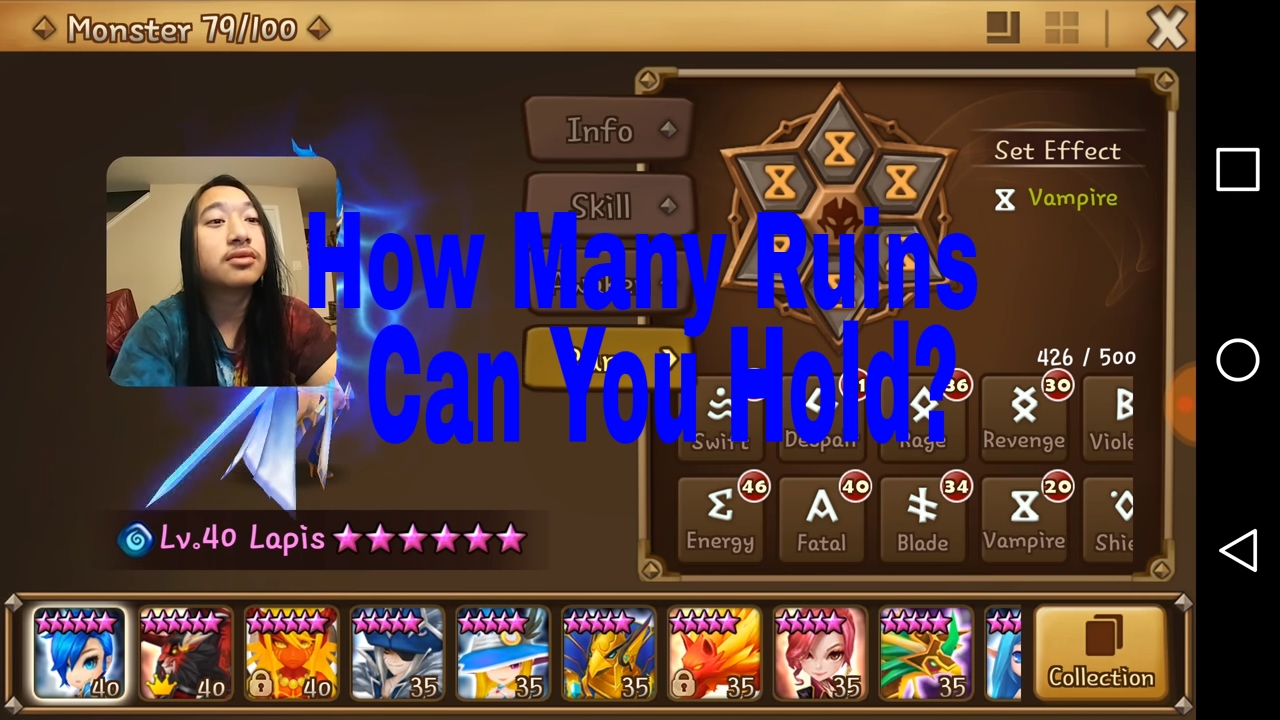 How Many Ruins Can you Hold?(Summoners War)