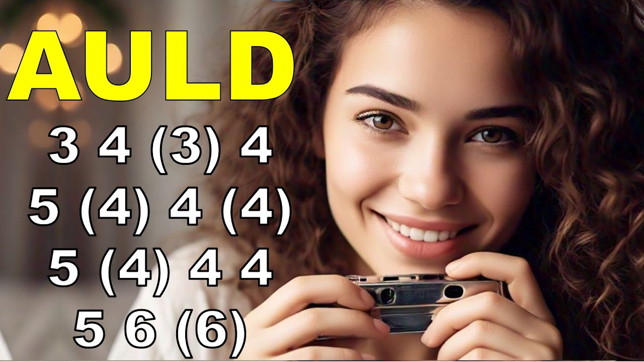 AULD LANG SYNE HARMONICA ( C DIATONIC ), ARMÓNICA C, TABS, BLUES HARP C, GAITA DE BOCA C MUNDHARMONI