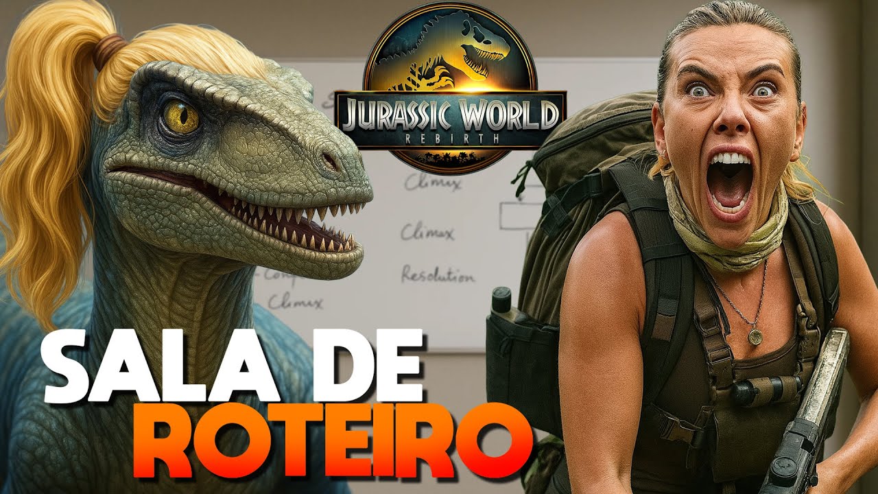 SALA de ROTEIRO de JURASSIC WORLD: RECOMEÇO