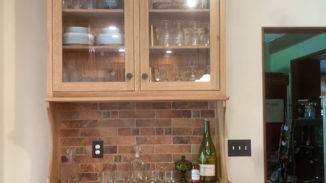 Quartersawn oak kitchen cabinets!