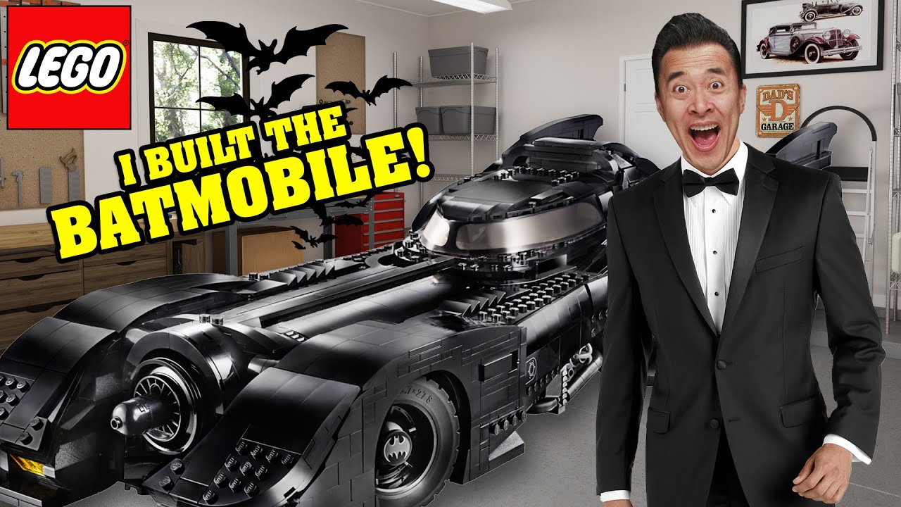 I BUILT A BATMOBILE OUT OF LEGO BRICKS!!! LEGO Batman 1989 Batmobile Unboxing, Speed Build & Review!