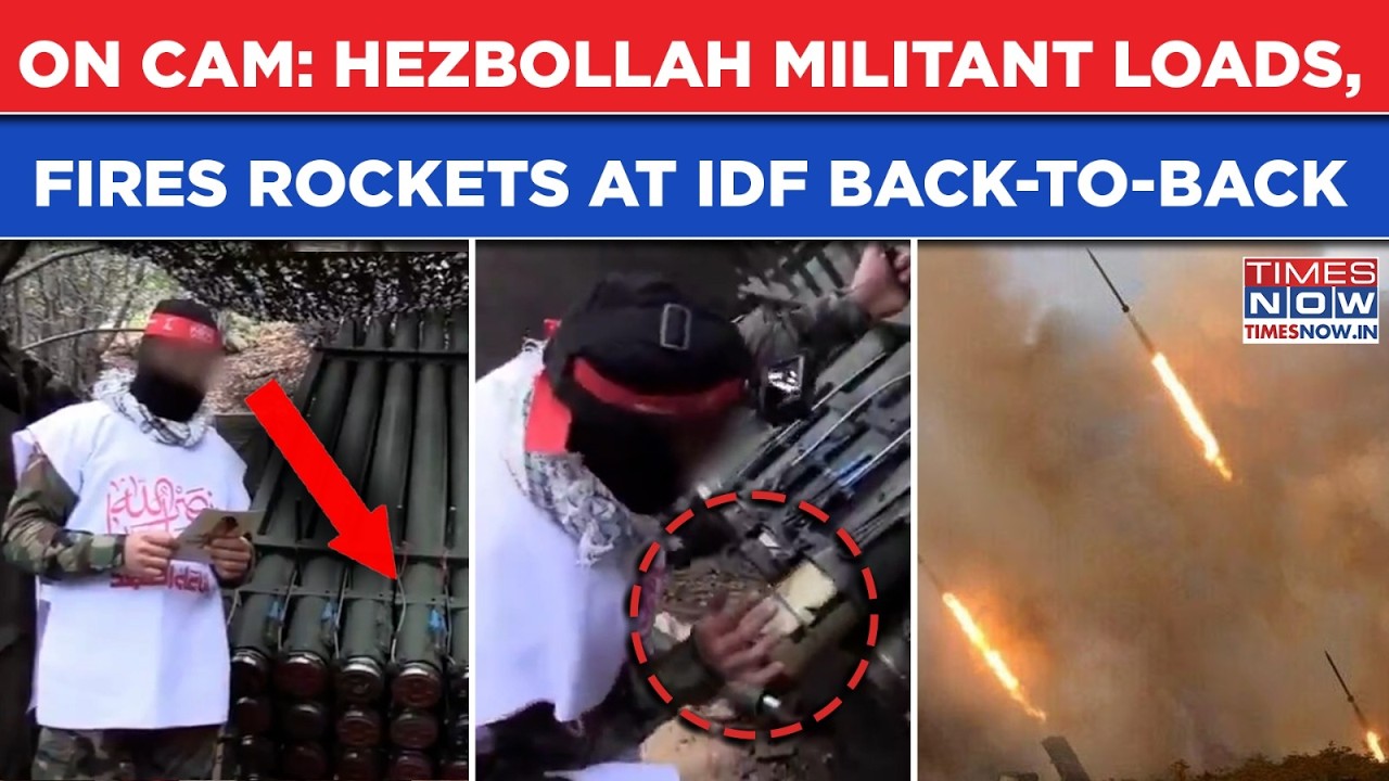 Shocking Video: Rockets Loaded, Fired At Israel By Hezbollah Militant | IDF Revenge Next? Watch